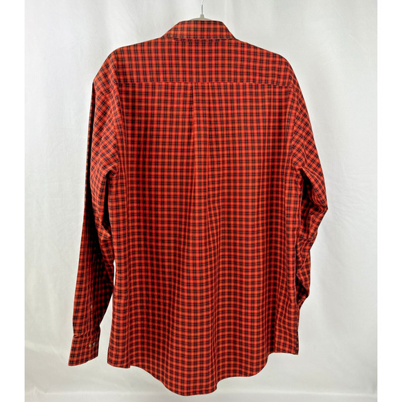 Brooks Brothers Shirt Men's Size L Original Polo Red Black Plaid Button Up - Picture 6 of 11